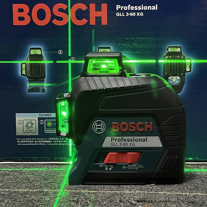 Bosch GLL 3-60 XG Professional Laser Level 360 Auto Leveling Green