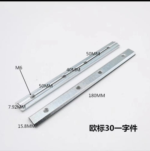 Conector de una palabra para perfil de aluminio estándar europeo 10PCS 