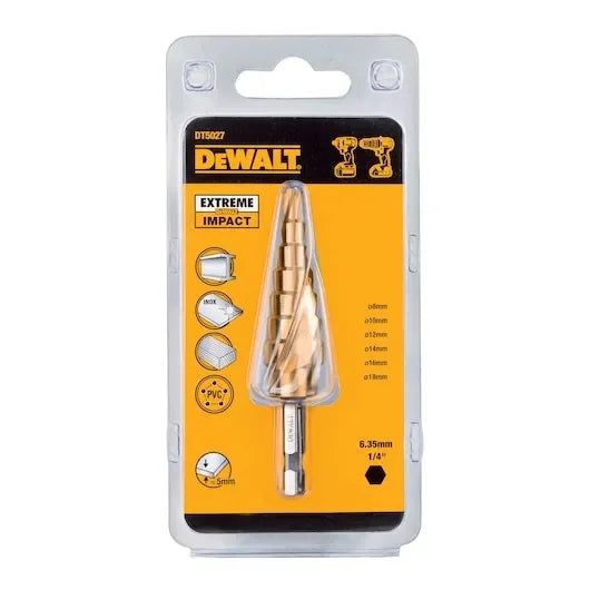 DEWALT DT5026 DT5027 DT5030 DT5031 Hole Enlarger Step Drill 1/4 Hex