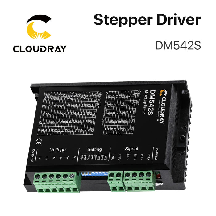 Nema 17/23 DM542S Open Loop Stepper Driver - 1.0-5.0A, 18-50V DC