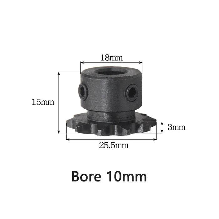 11T 04C Sprocket for Roller Chain - 11 Teeth 45# Steel Gear