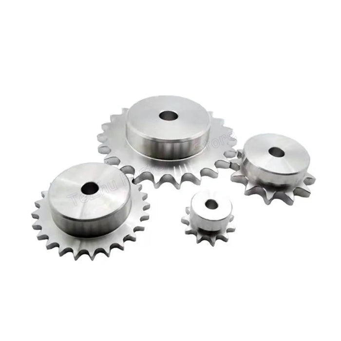 1pc 15-30 Tooth 04C Chain Gear 304 Stainless Steel Bore 6mm 8mm 25H