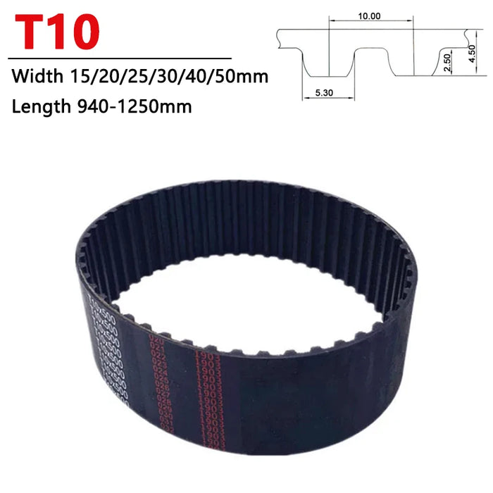 T10 Timing Belt – Length 940 to 1250 mm