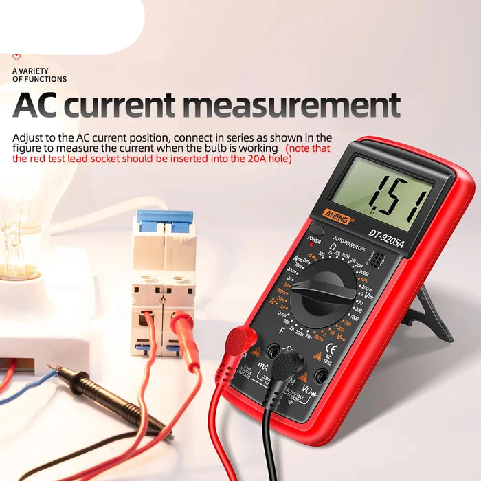 DT9205A Digital Multimeter with LCD Display