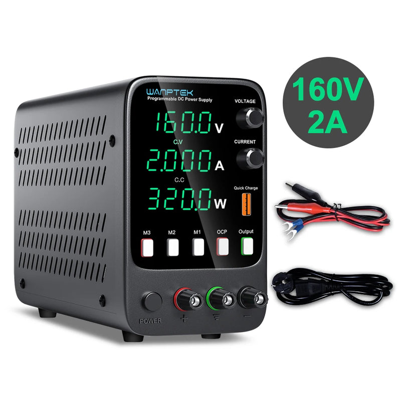 Adjustable DC Bench Power Supply 30V–160V Encoder & Memory Control Lab Voltage Regulator (APS / WPS / NPS Series)