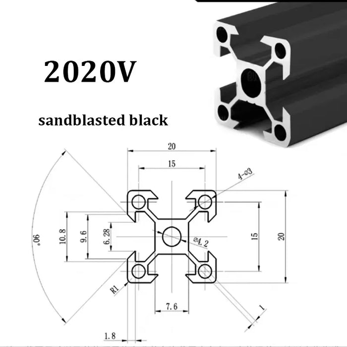 20x20 T-slot/V-slot Modular Aluminum Profile System