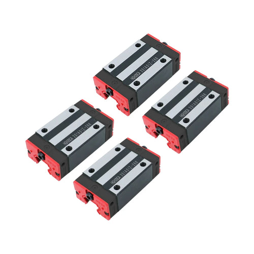 4pcs HGH25CA Square Carriages HGW25CC Flange Slider Blocks