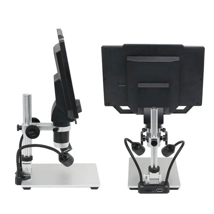 1-1600X Digital Microscope with 9-Inch HD Display and Dual LED Light Source for Soldering and Repair