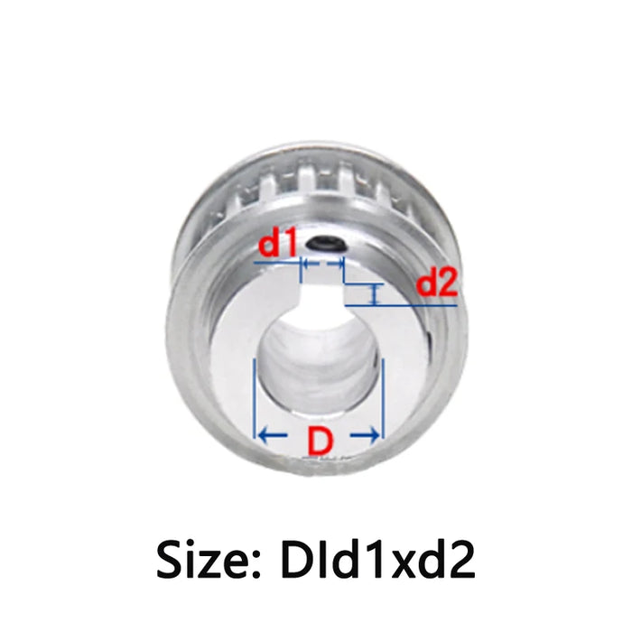 XL-Zahnriemenscheibe, 36 Zähne, Bohrung 6, 8, 10, 12, 14, 15, 16, 17, 19, 20, 22, 25 mm 