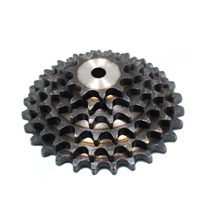 12A 10 Teeth to 25 Teeth Chain Drive Flat Sprocket A3 Steel Roller