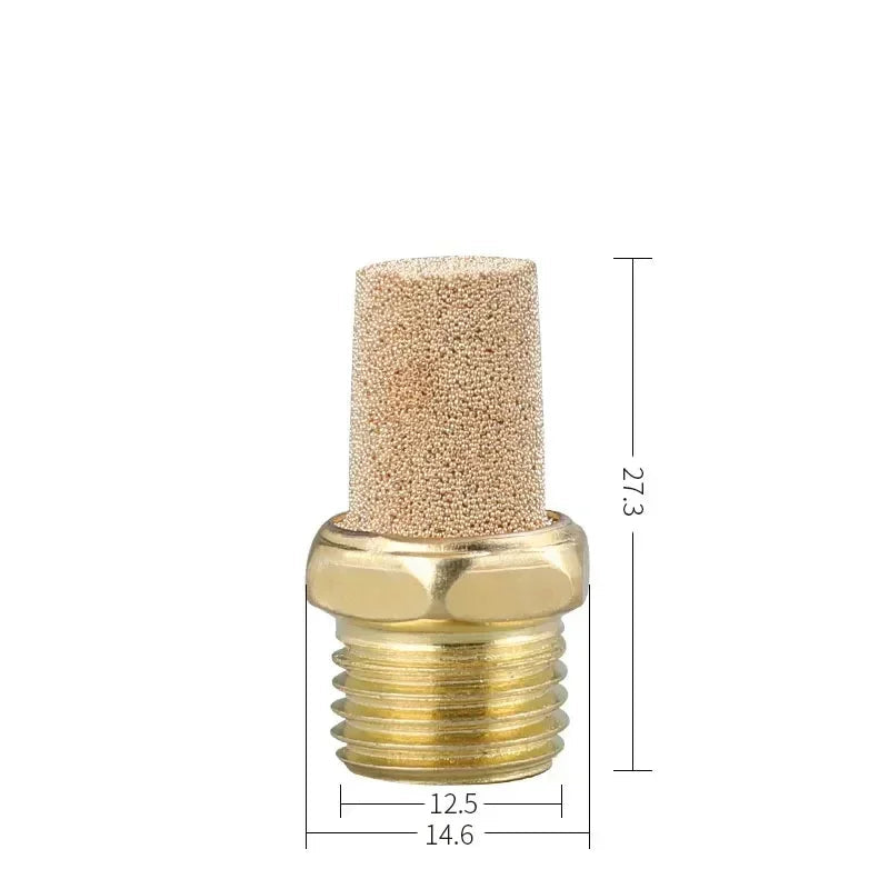 Brass Pneumatic Exhaust Muffler Silencer M5 – G1 (1/8"–1") | BSL Noise Reduction Filter (10–200 PCS)