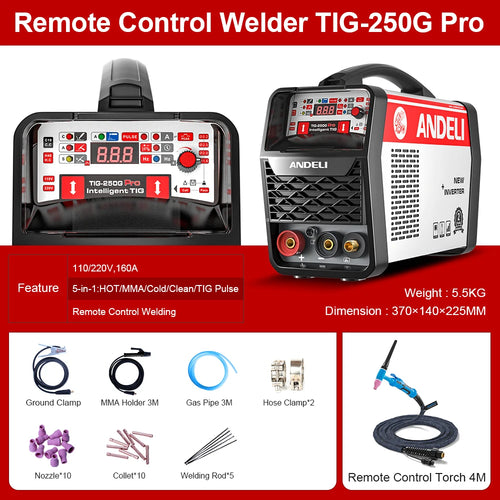 160Amp TIG Welder – Precision, Power, and Efficiency in a Compact Design