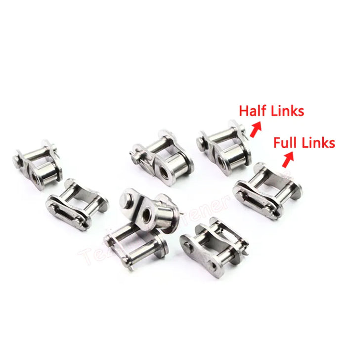 1pc 304 Stainless Steel Roller Chain Links Connector 04C 05B 06B 06C