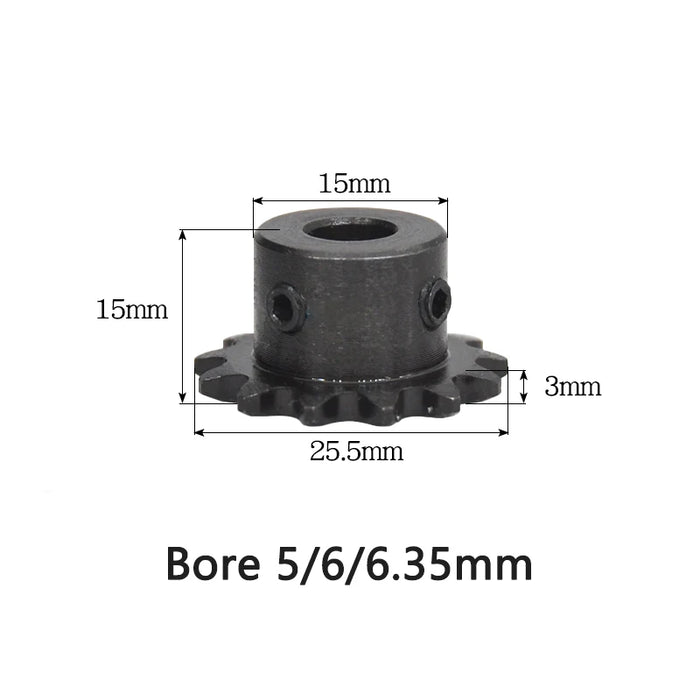 11T 04C Sprocket for Roller Chain - 11 Teeth 45# Steel Gear