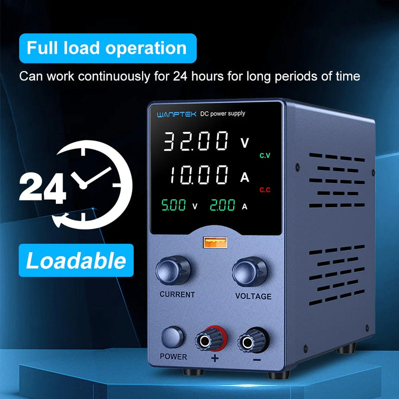 Adjustable DC Bench Power Supply 30V 10A Encoder Control Lab Power Source GA3010L