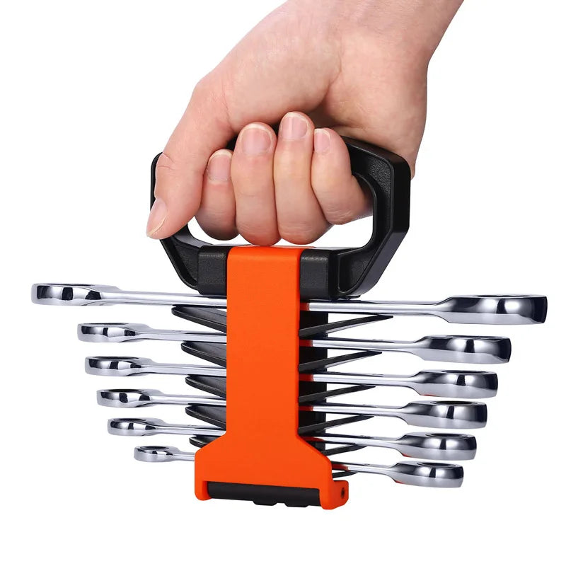 Double Box End Ratcheting Wrench Set,Chrome Vanadium Steel Double Head