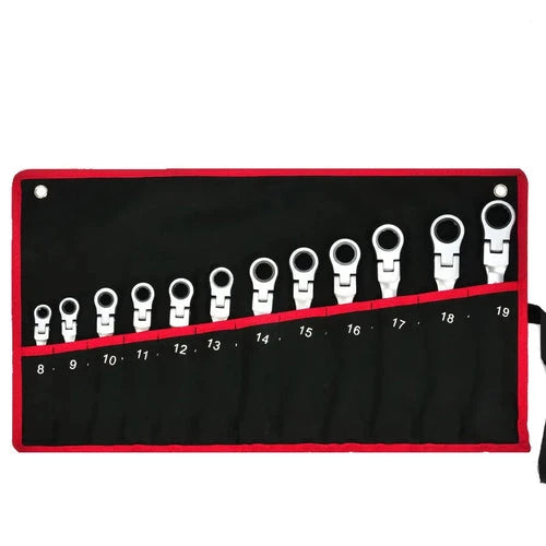 Flex Head Ratchet Wrench Spanner Socket Tool Set
