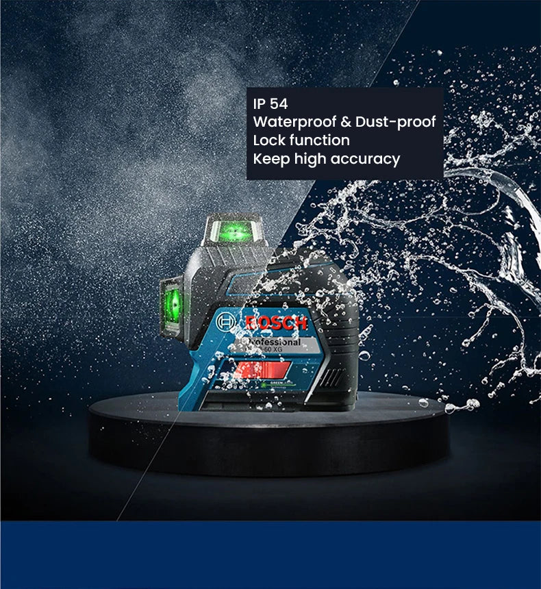 Bosch GLL 3-60 XG 3D Green Laser Level 12 Lines 3 × 360°