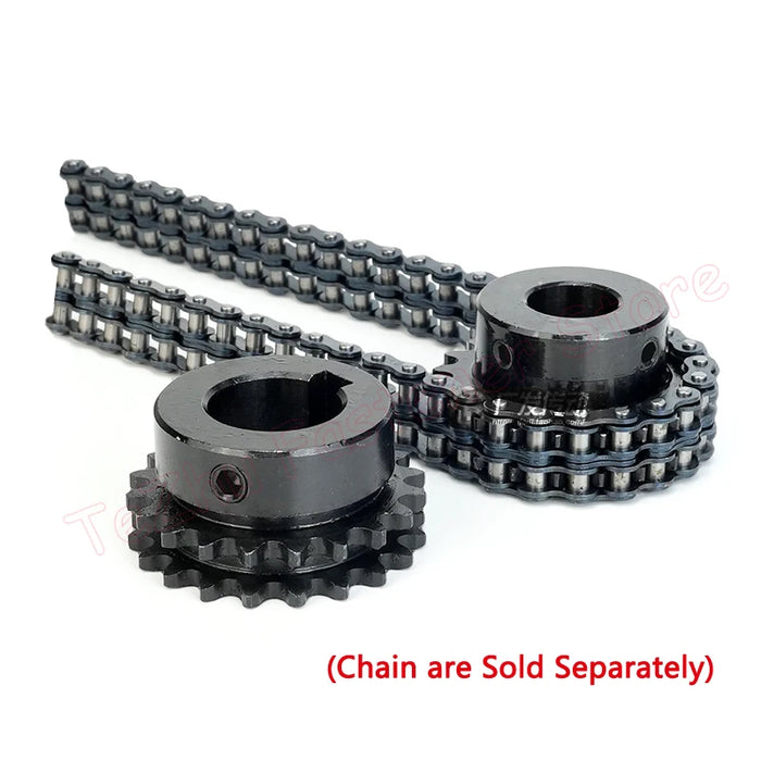 16T-18T 04C 25H Double Row Sprocket for Roller Chain