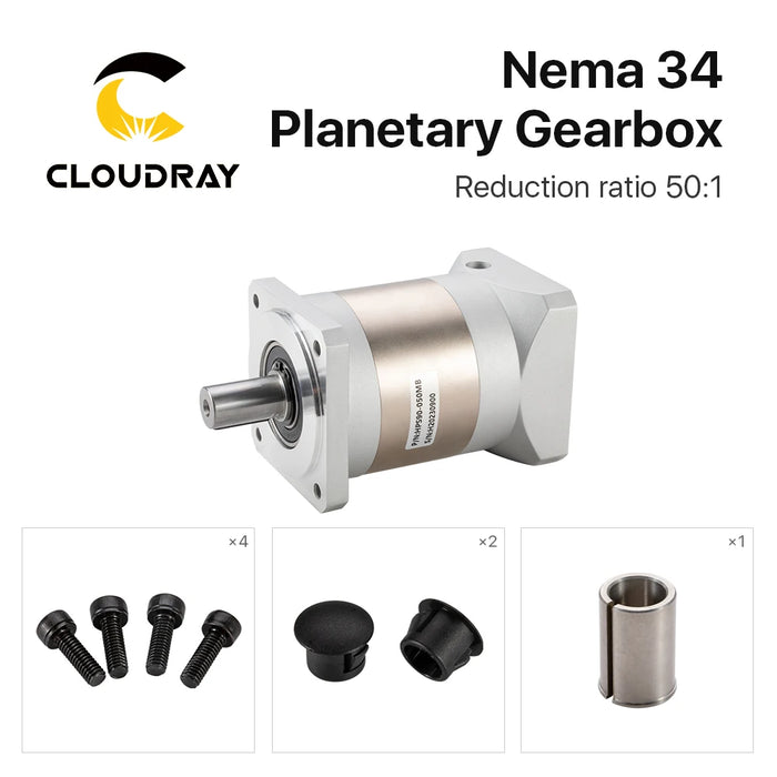 Cloudray Nema 34 Planetary Gearbox - Speed Reducer with 50:1 Ratio