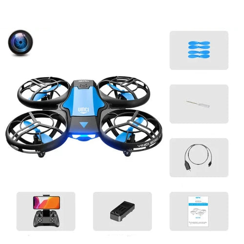 V8 Foldable Drone with HD Camera, WiFi FPV, and Altitude Hold