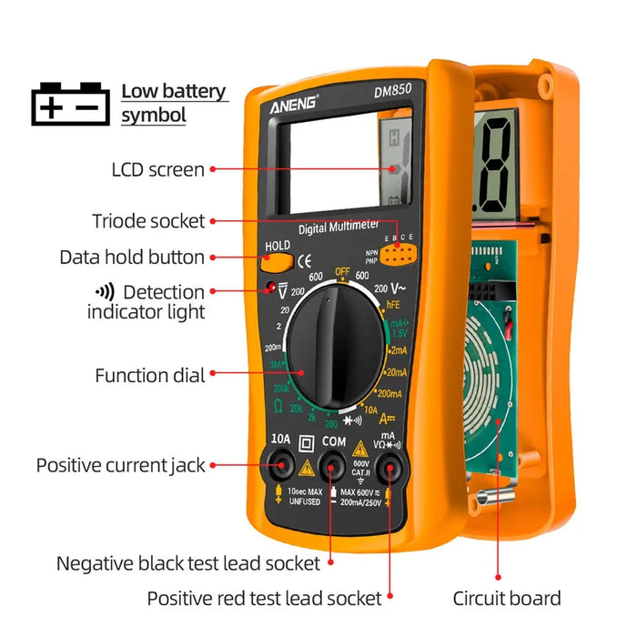 DM850 Electric Digital Multimeter