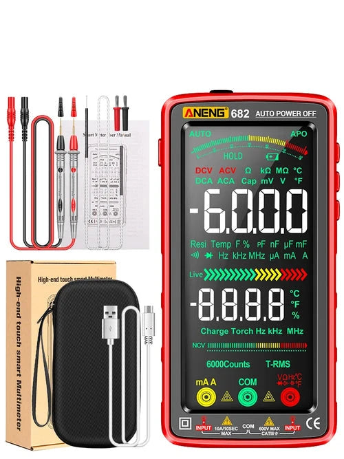 Large Screen Backlight Rechargeable Multimeter