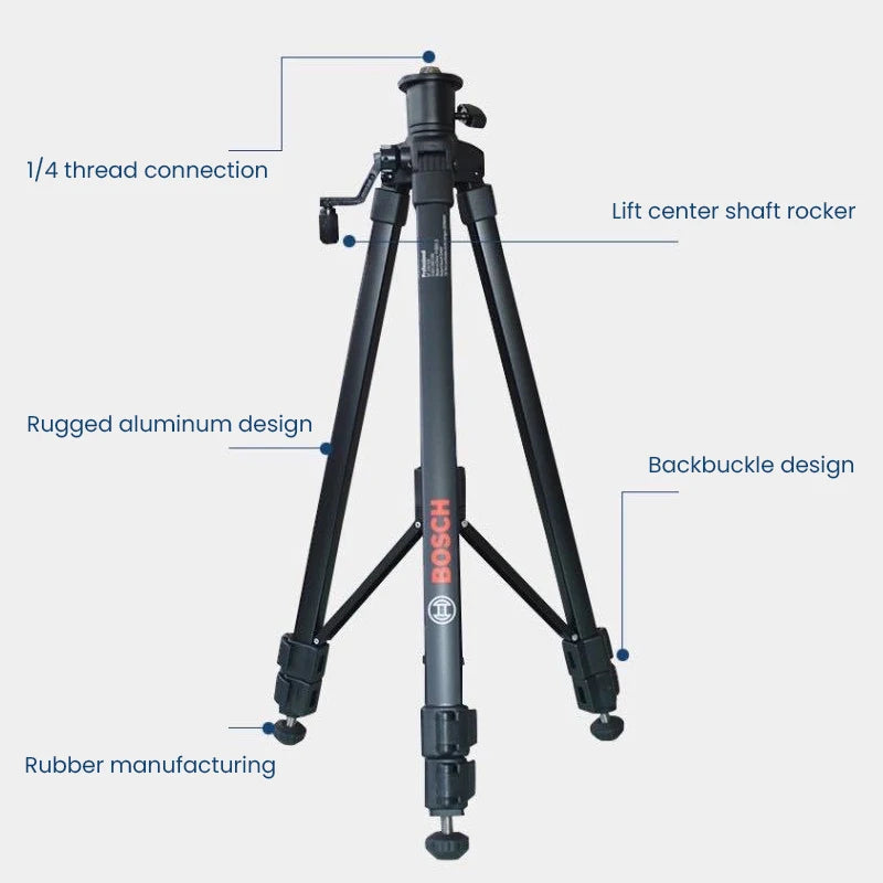 Bosch BT150 Tripod 1/4" – Adjustable 55–157 cm Laser Level Stand