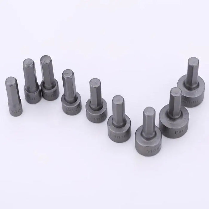 9 Stück/Set 5 mm-13 mm Innensechskant-Steckschlüssel-Hülsen-Düsen-Schraubendreher-Set