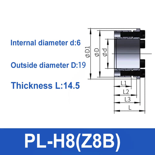 PL-H8-Z8B TYP Expansionshülse STK351 Spannungsfreie KL201 Buchse 