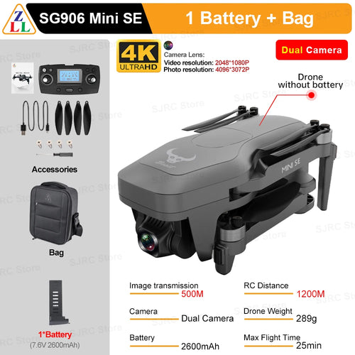 ZLL SG906 Mini SE Drone 4K Profesional HD Camera Dron With 1503