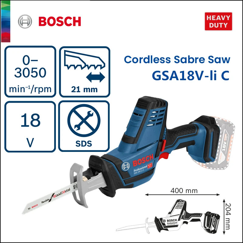 Sierra alternativa inalámbrica a batería Bosch Professional GSA18V-LI 18V 