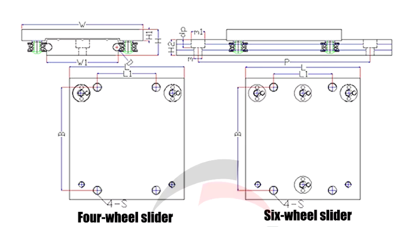 OSGR30 Linear Guide Rail with Silent Roller Slider - (200mm to 1200mm)