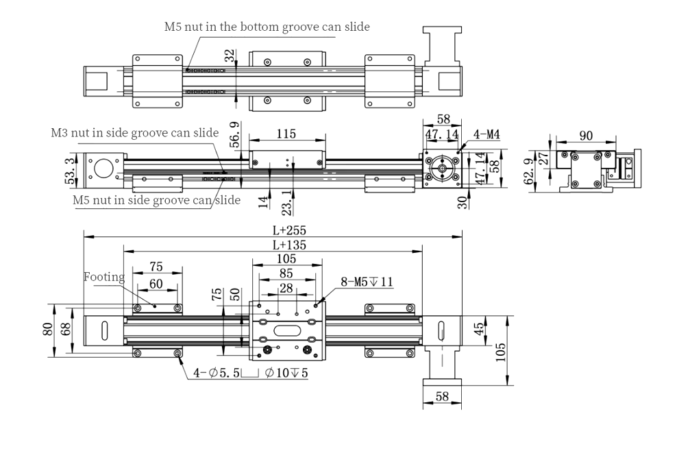 RXP45XY-S Dual-Axis Linear Motion System – Synchronous Belt Drive for Precision Applications