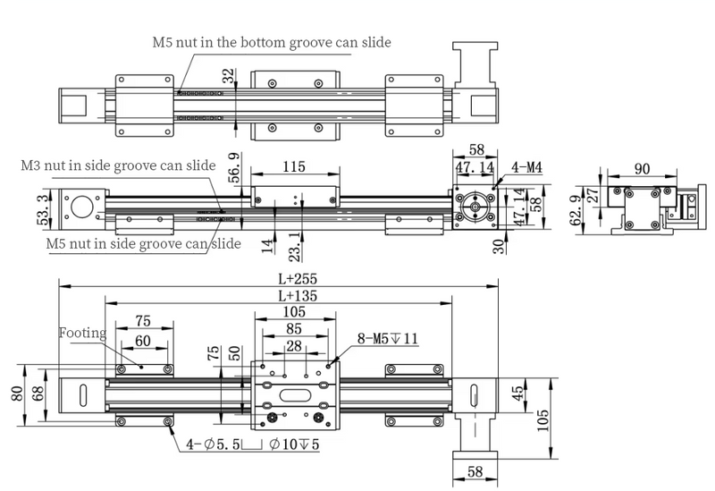 RXP45XYZ-T Multi-Axis Linear Motion System