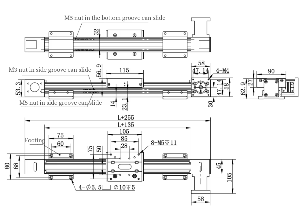 RXP45XYZ-T Multi-Axis Linear Motion System