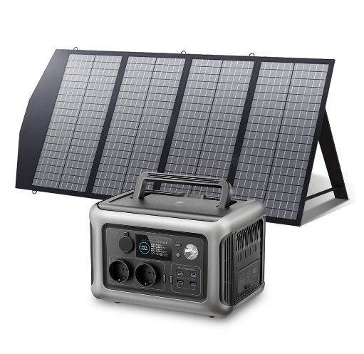 R600 Solar Generator Kit 600W 299Wh – Portable Power Station with 100W / 140W / 200W Solar Panel